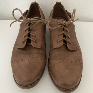 Nine West Womens Oxford Brown 7.5
